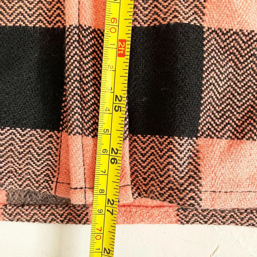 The Flat Head Men's Medium Button-Up Shirt - Pink & Black Checkered - Picture 10 of 10